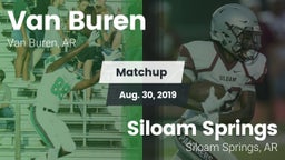 Matchup: Van Buren High vs. Siloam Springs  2019
