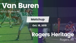 Matchup: Van Buren High vs. Rogers Heritage  2019