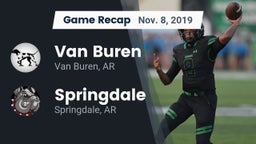 Recap: Van Buren  vs. Springdale  2019