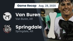 Recap: Van Buren  vs. Springdale  2020