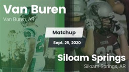 Matchup: Van Buren High vs. Siloam Springs  2020