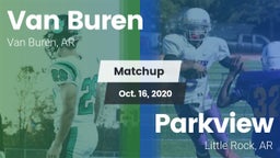Matchup: Van Buren High vs. Parkview  2020