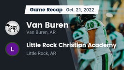 Recap: Van Buren  vs. Little Rock Christian Academy  2022