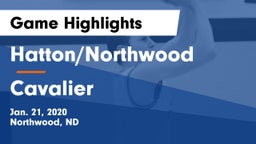 Hatton/Northwood  vs Cavalier  Game Highlights - Jan. 21, 2020