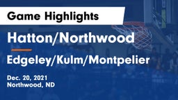 Hatton/Northwood  vs Edgeley/Kulm/Montpelier Game Highlights - Dec. 20, 2021
