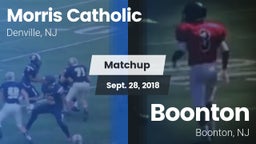 Matchup: Morris Catholic vs. Boonton  2018