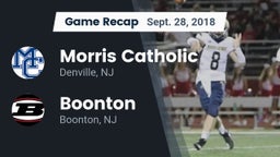 Recap: Morris Catholic  vs. Boonton  2018