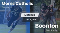 Matchup: Morris Catholic vs. Boonton  2019