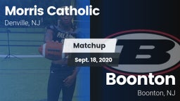 Matchup: Morris Catholic vs. Boonton  2020