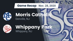 Recap: Morris Catholic  vs. Whippany Park  2020