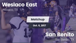 Matchup: Weslaco East vs. San Benito  2017