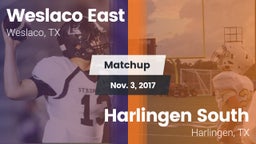 Matchup: Weslaco East vs. Harlingen South  2017