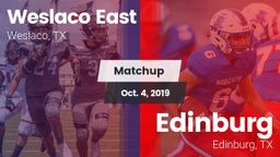 Matchup: Weslaco East vs. Edinburg  2019