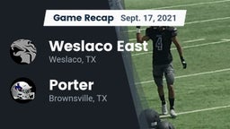 Recap: Weslaco East  vs. Porter  2021
