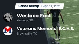Recap: Weslaco East  vs. Veterans Memorial E.C.H.S. 2021