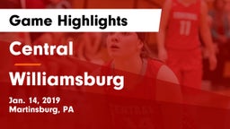 Central  vs Williamsburg  Game Highlights - Jan. 14, 2019