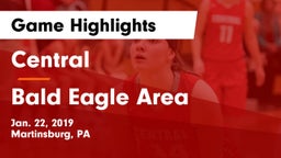 Central  vs Bald Eagle Area  Game Highlights - Jan. 22, 2019