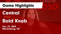 Central  vs Bald Knob  Game Highlights - Jan. 22, 2020
