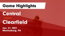 Central  vs Clearfield  Game Highlights - Jan. 21, 2021