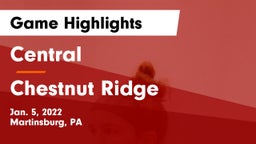 Central  vs Chestnut Ridge  Game Highlights - Jan. 5, 2022