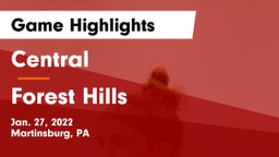 Central  vs Forest Hills  Game Highlights - Jan. 27, 2022