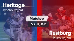 Matchup: Heritage vs. Rustburg  2016
