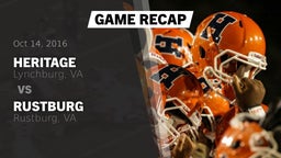 Recap: Heritage  vs. Rustburg  2016