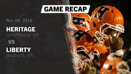 Recap: Heritage  vs. Liberty  2016