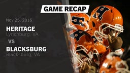 Recap: Heritage  vs. Blacksburg  2016