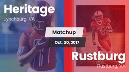 Matchup: Heritage vs. Rustburg  2017