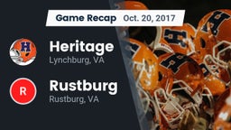 Recap: Heritage  vs. Rustburg  2017
