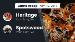 Recap: Heritage  vs. Spotswood  2017