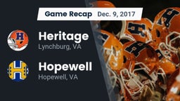 Recap: Heritage  vs. Hopewell  2017