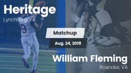 Matchup: Heritage vs. William Fleming  2018