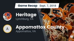 Recap: Heritage  vs. Appomattox County  2018