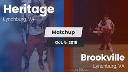 Matchup: Heritage vs. Brookville  2018