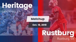 Matchup: Heritage vs. Rustburg  2018