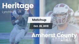 Matchup: Heritage vs. Amherst County  2018