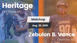 Matchup: Heritage vs. Zebulon B. Vance  2019