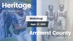 Matchup: Heritage vs. Amherst County  2019