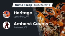 Recap: Heritage  vs. Amherst County  2019