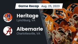 Recap: Heritage  vs. Albemarle  2023