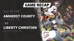 Recap: Amherst County  vs. Liberty Christian  2016
