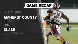 Recap: Amherst County  vs. Glass  2016