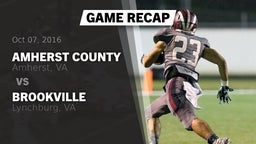 Recap: Amherst County  vs. Brookville  2016
