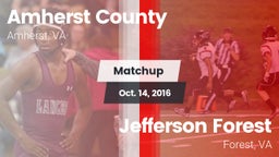 Matchup: Amherst County High vs. Jefferson Forest  2016