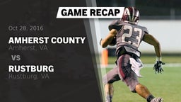 Recap: Amherst County  vs. Rustburg  2016