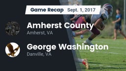 Recap: Amherst County  vs. George Washington  2017