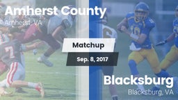 Matchup: Amherst County High vs. Blacksburg  2017