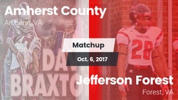 Matchup: Amherst County High vs. Jefferson Forest  2017